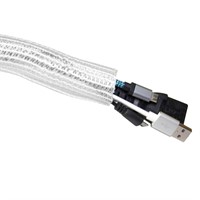 Axessline Cable Cover - Ø 25 mm, flätad kabelstrumpa, självstängande,